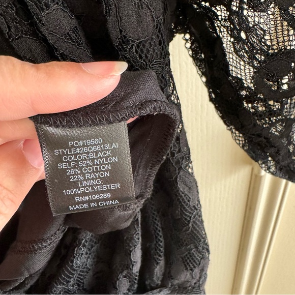 Trixxi Black Lace Romper - Picture 14 of 14